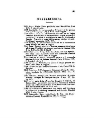 Sprachliches