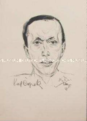 Bildnis des Schriftstellers Karel Capek