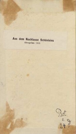 Handbuch der Botanik