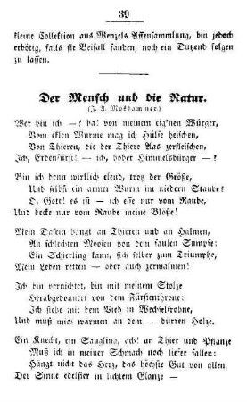 Der Mensch und die Natur