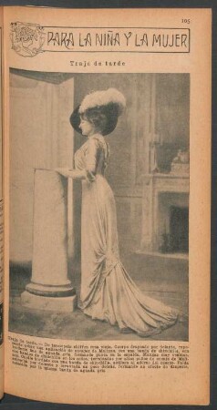 Traje de tarde - [Fotografía] : Para la niña y la mujer
