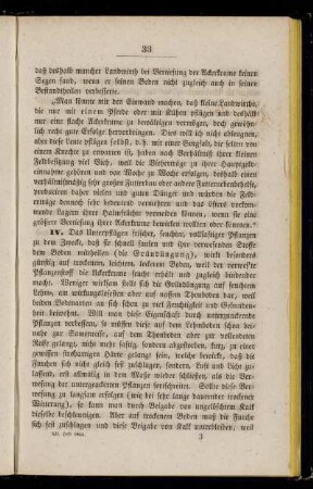 IV. [Die Gründüngung]