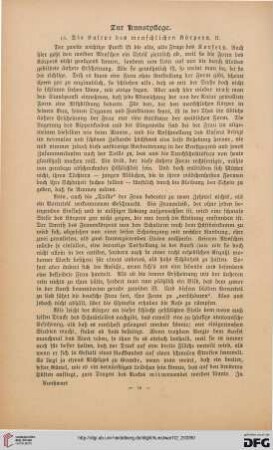 Zur Kunstpflege, [15]: die Kultur des menschlichen Körpers, II