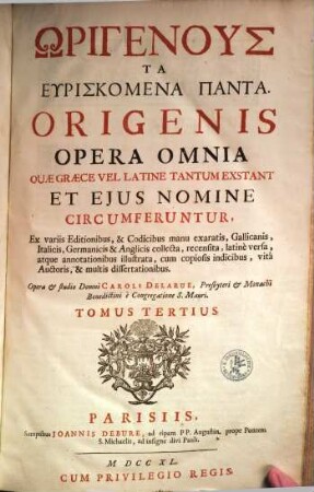 Origenus Ta Heuriskomena Panta, 3