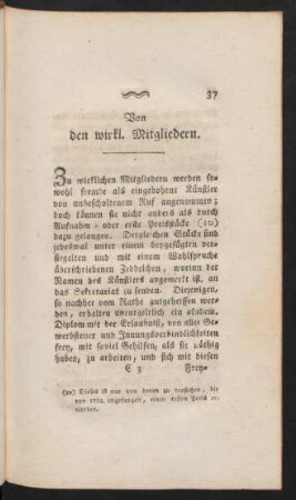 Von den wirkl. Mitgliedern