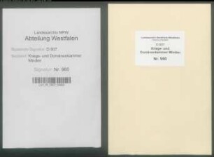 Amt Ravensberg - Vogtei Borgholzhausen: Landmessungs- und Taxationskataster