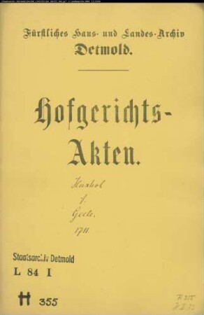 Huxhol, Henrich zu Lieme gegen Johann Bernd Gehle zu Lage - Schuldforderung