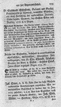 Rede über die beste Methode medicinische Untersuchungen anzustellen.
