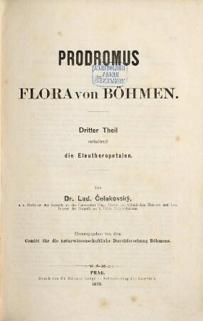 Archiv für die naturwissenschaftliche Landesdurchforschung von Böhmen, 3,3/5. 1875/77