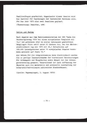 Zahlen und Fakten