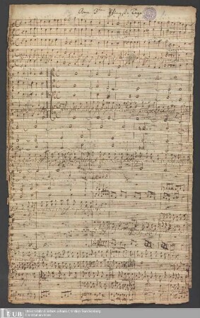 Ms. Ff. Mus. 1112 - Am 3ten Pfingst=Tage