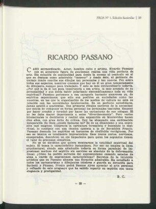 Ricardo Passano : [Nota sobre Ricardo Passano]