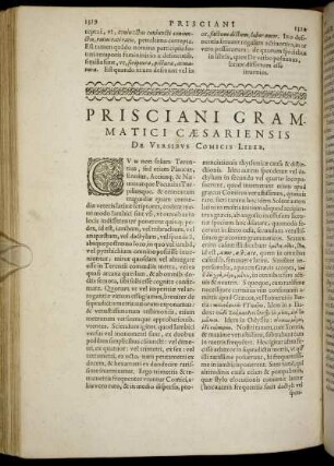 De Versibus Comicis Liber