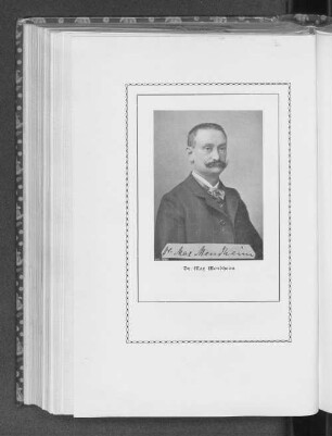 Dr. Max Mendheim.