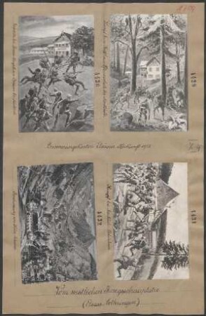 Gefechte bei Ferme Haycot am Bressoir bei Markirch. (Erinnerungskarten Elsässer Herkunft 1915)
