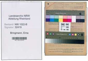 Entnazifizierung Erna Bringmann , geb. 09.05.1899 ()