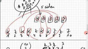 06A.6 Kombinatorik, vier Richtige im Lotto, hypergeometrische Verteilung