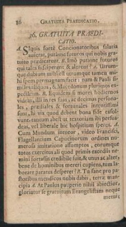 36. Gratuita Praedicatio