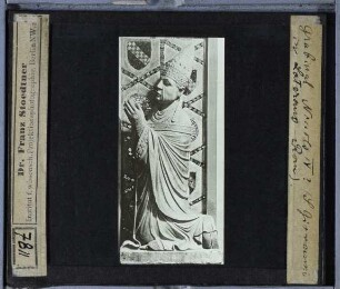 Rom, S. Giovanni in Laterano, Papstfigur von einem Grabmal (Nikolaus IV.?)