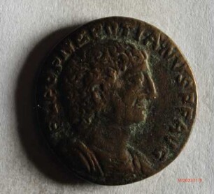 Römische Münze, Nominal Maiorina, Prägeherr Nepotianus, Prägeort nicht bestimmbar, Fälschung