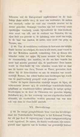 VI. Bevolking