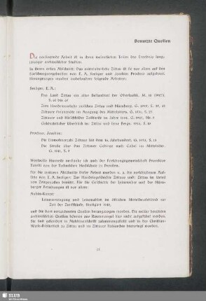 Benutzte Quellen