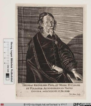 Bildnis Thomas Reinesius (eig. Reines)