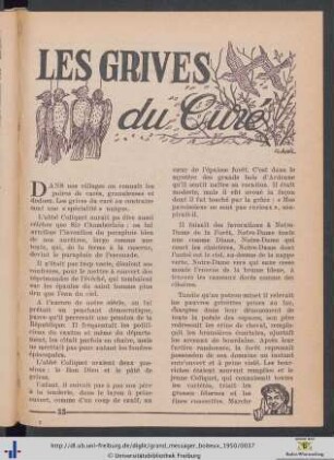 Les Grives du Curé.