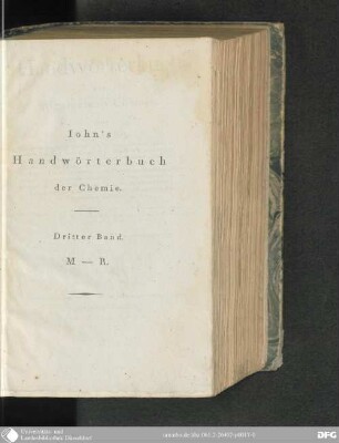 3: M - R : mit 1 Kupfertaf.
