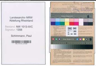 Entnazifizierung Paul Schimmann , geb. 30.12.1904 (Friseur)