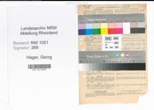 Entnazifizierung Georg Hager , geb. 30.06.1879 (Chemiker)