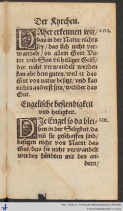 Engelische bestendigkeit und heiligkeit