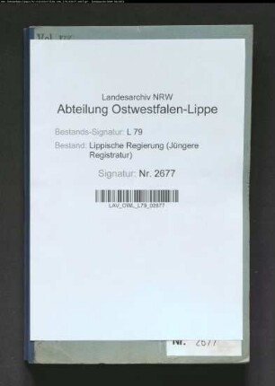 Anschaffung von Feuerlöschgeräten - Gen. - , Band 17
