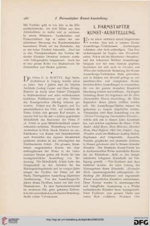 I. Darmstädter Kunst-Ausstellung