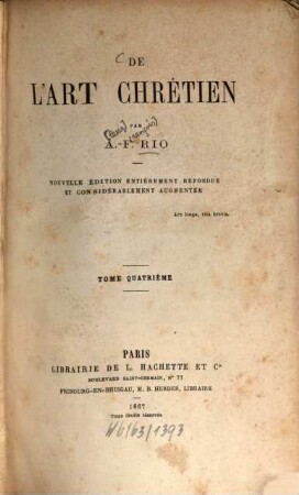 De l'art chrétien, 4