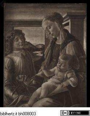 Maria und Kind mit einem Engel