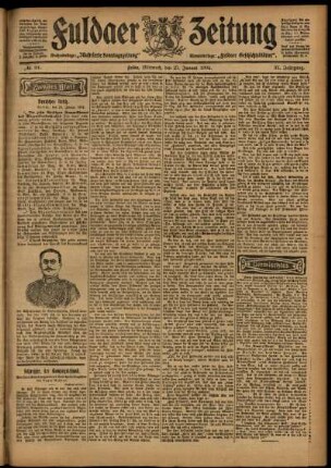 Zweite Ausgabe vom Mittwoch, den 27. Januar 1904.