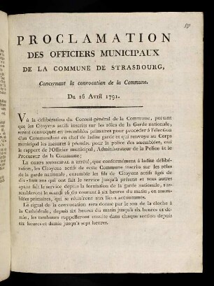 1-3, Proclamation