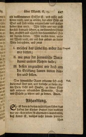 447-452, So ist denn in diesem muehseligen Leben das ...