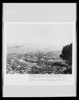 Katalanische Tallandschaft des Llobregat bei Monistrol