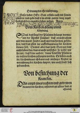 Von besuchung der krancken