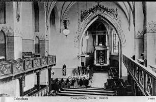 Dirschau, Evang. Kirche, Inneres ("Postkarte")