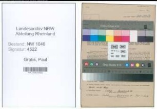 Entnazifizierung Paul Grabs , geb. 23.12.1912 ()