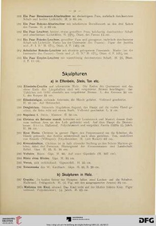 Skulpturen (Nr. 196-282)