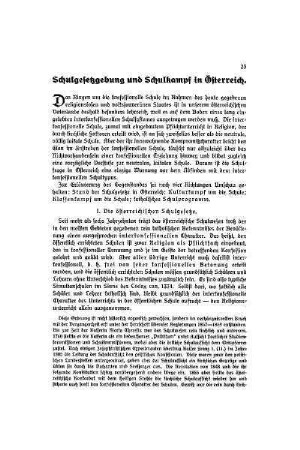 Schulgesetzgebung und Schulkampf in Österreich