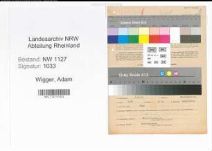 Entnazifizierung Adam Wigger , geb. 04.12.1895 (Schreiner)
