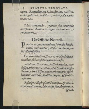 III. De Officio Notarii.