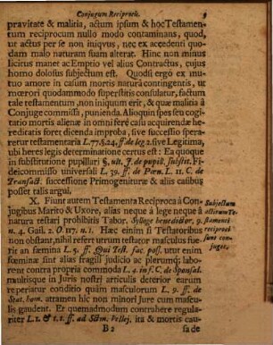 Diss. iur. de testamentis coniugum reciprocis