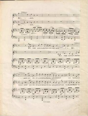 Fünf Gedichte für Sopran und Alt mit Begleitung des Pianoforte : op. 55, 1. O Heimath