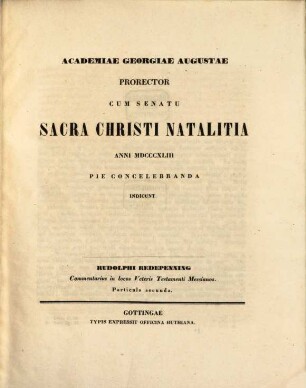 Commentarius in locos veteris testamenti messianos, 2